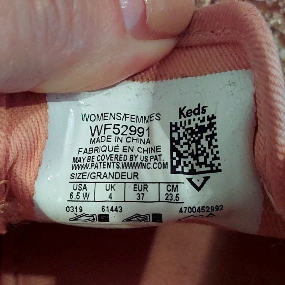 Keds x Kate Spade Fairycore Pink Rose Gold Sparkle Champion Sneakers Womens 6.5W